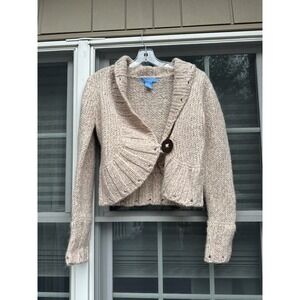 Anthropologie Aphorism Women's Wool Blend Sweater Sz Medium